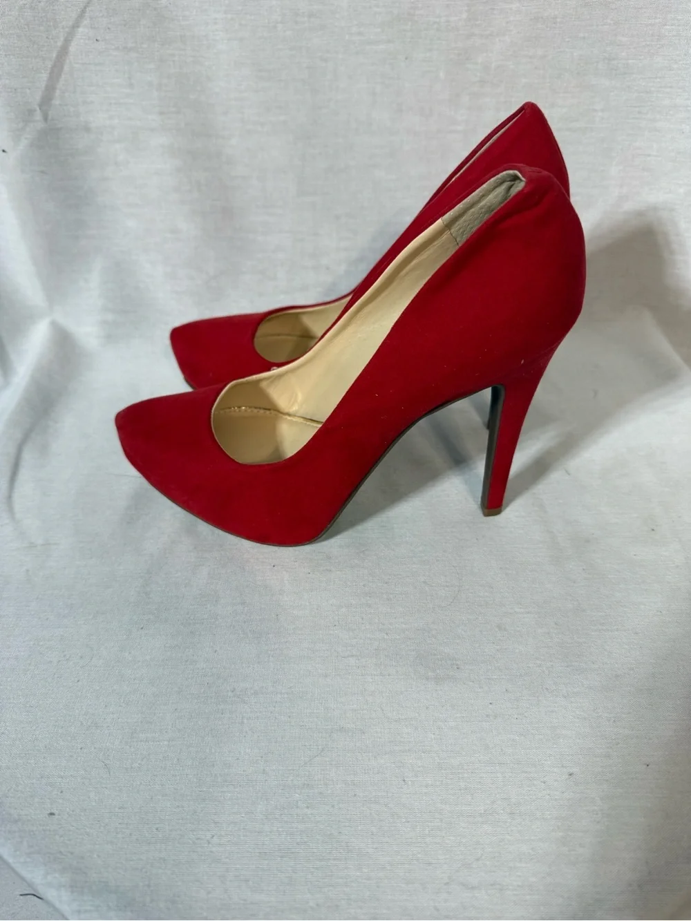 Jessica Simpson Red Suede Platform Stiletto Pump size 7